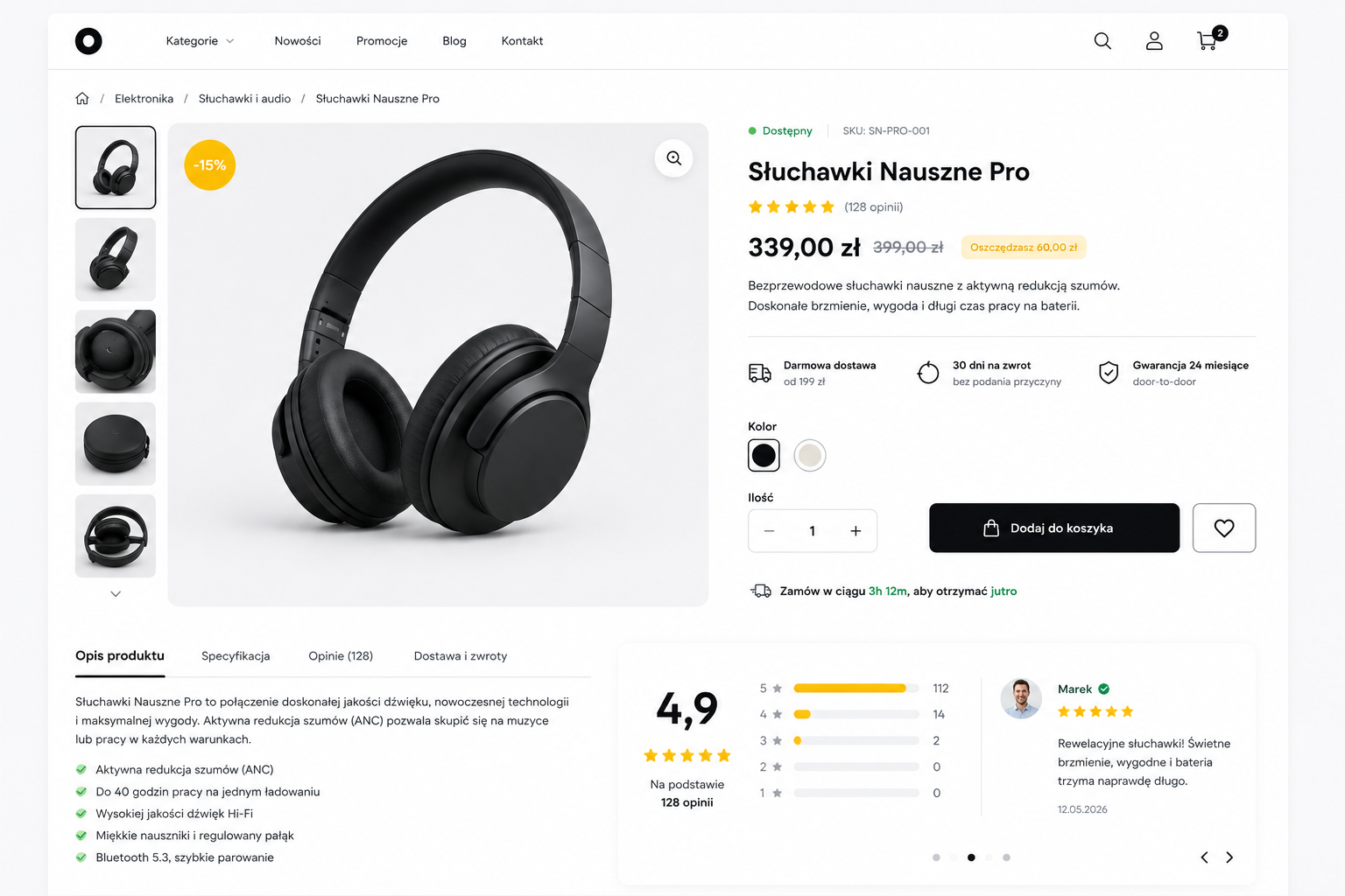 Przykładowa karta produktu